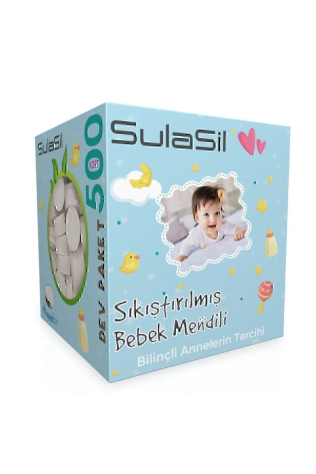 Sıkıştırılmış Bebek Mendili 500 Adet
