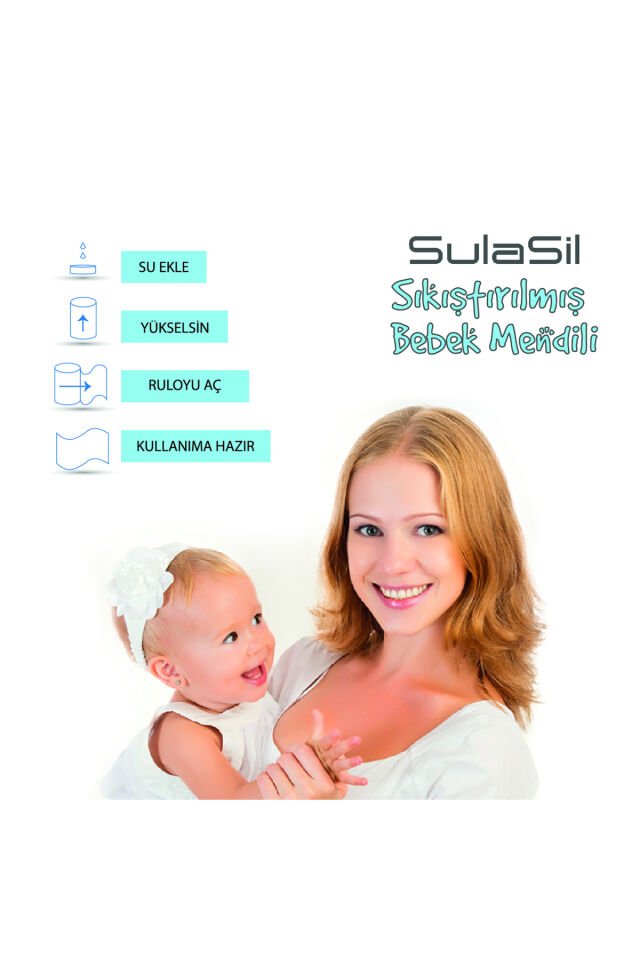 Sıkıştırılmış Bebek Mendili 500 adet ve Taşıma Kutusu