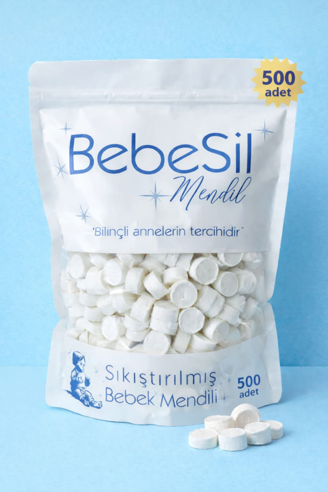 BebeSil Sıkıştırılmış Bebek Mendili